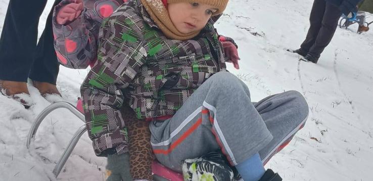 Trochę śniegu i od razu radość :)